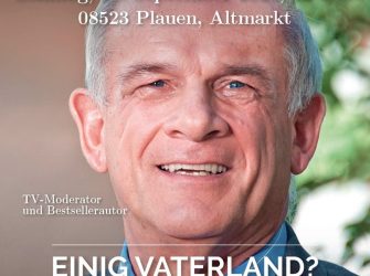 Morgen in Plauen: Peter Hahne live auf dem Altmarkt!