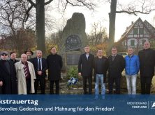 Volkstrauertag – Würdevolles Gedenken und Mahnung für den Frieden!