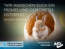 Ein frohes und gesegnetes Osterfest.