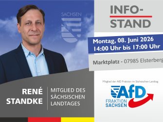 Infostand in Elsterberg- AfD Fraktion Sachsen und MdL René Standke