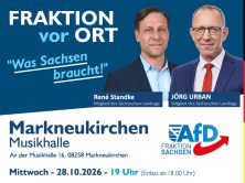 Was Sachsen braucht! – Veranstaltung der AfD Fraktion Sachsen in Markneukirchen